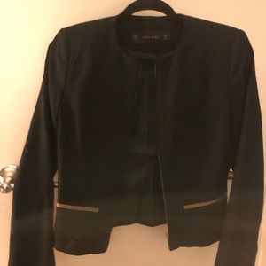 Zara Basic blazer with gold pockets (size small)